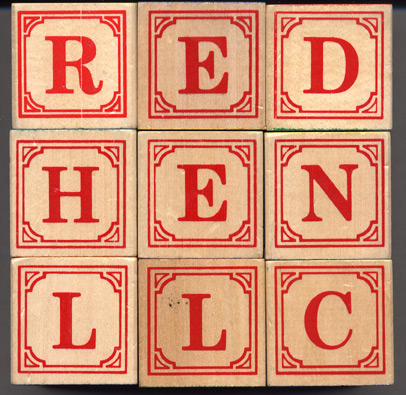 Red Hen LLC block logo